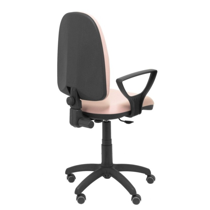 Silla Aýna bali rosa pálido brazos fijos ruedas de parqué