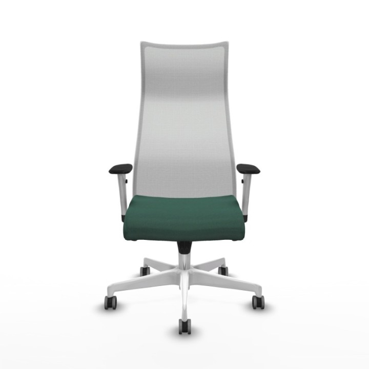 Albacete malla sincro malla blanca bali verde botella brazos blancos base blanca ruedas 65mm engomadas