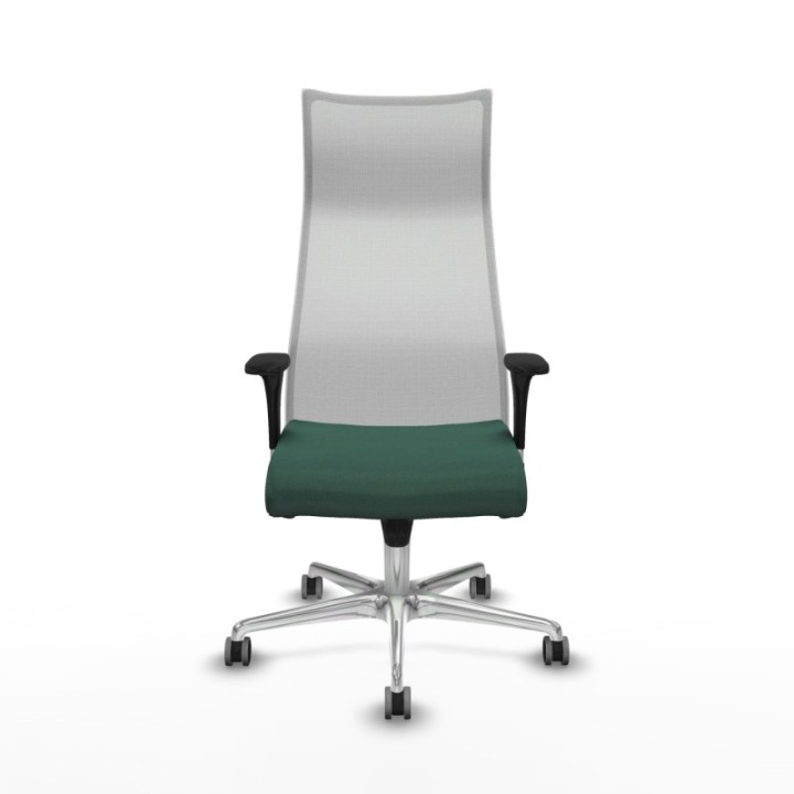 Albacete malla sincro malla blanca bali verde botella brazos 1D base aluminio ruedas 65mm engomadas