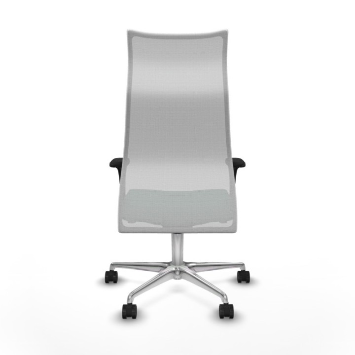 Albacete malla sincro malla blanca bali verde botella brazos 1D base aluminio ruedas 65 mm nailon