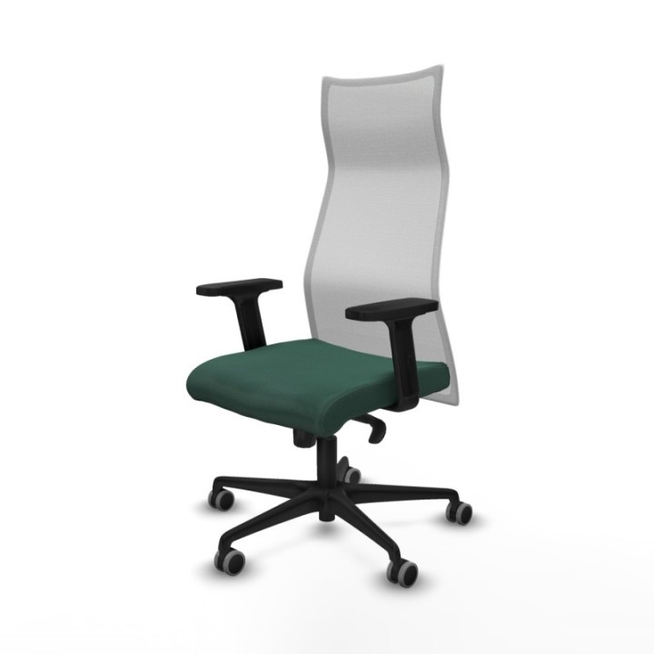 Albacete malla sincro malla blanca bali verde botella brazos 2D base nailon ruedas 65mm engomadas