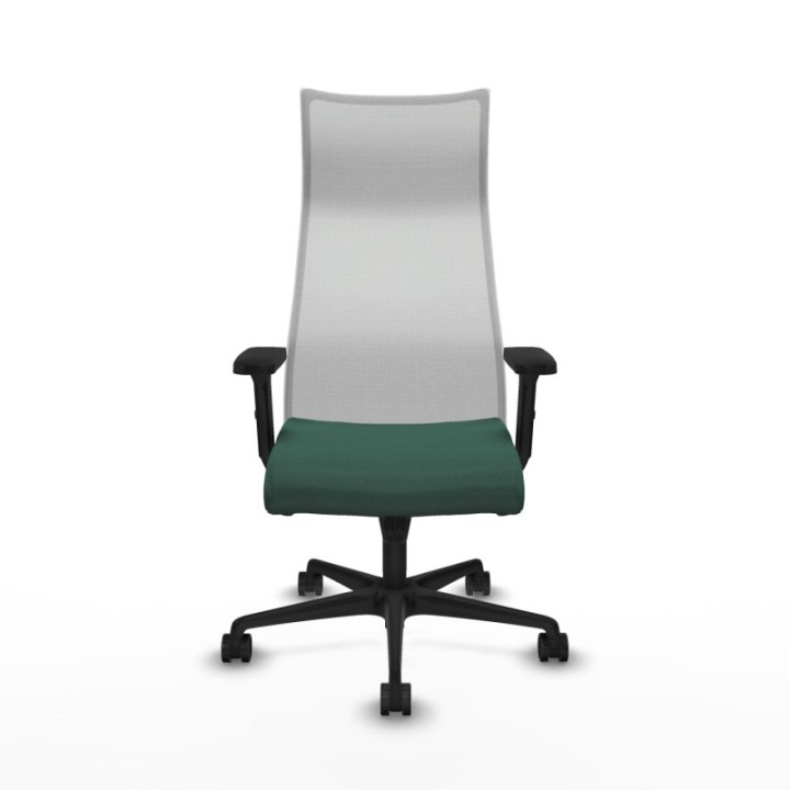 Albacete malla sincro malla blanca bali verde botella brazos 2D base nailon ruedas 65 mm nailon