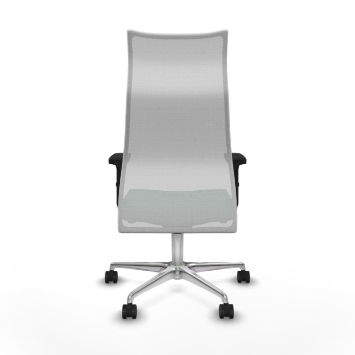 Albacete malla sincro malla blanca bali verde botella brazos 2D base aluminio ruedas 65 mm nailon