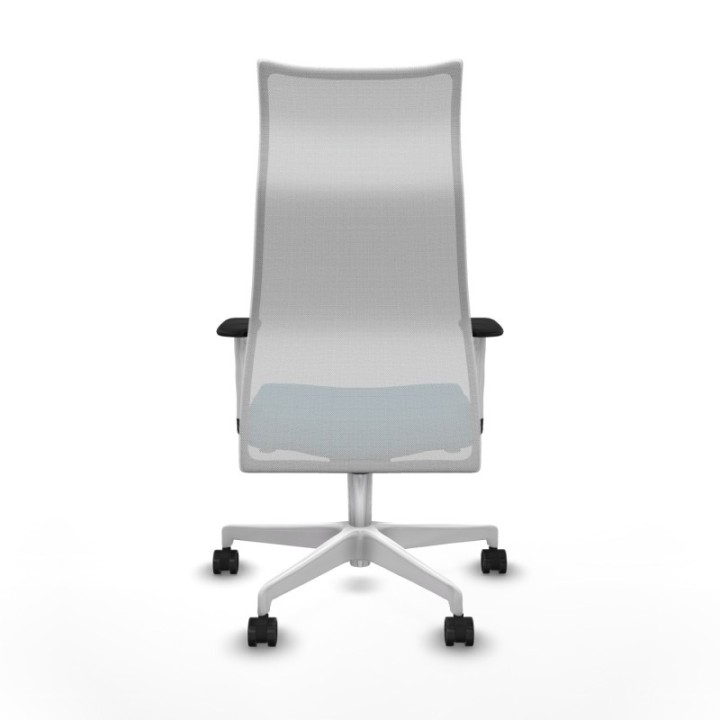 Albacete malla sincro malla blanca bali verde petroleo brazos blancos base blanca ruedas 65 mm nailon