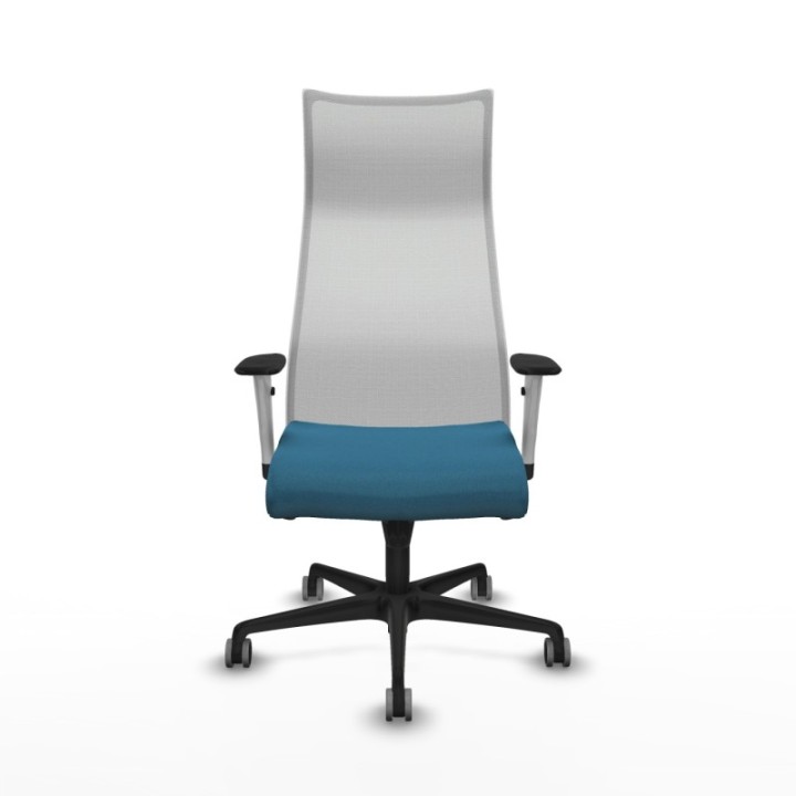 Albacete malla sincro malla blanca bali verde petroleo brazos blancos base nailon ruedas 65mm engomadas