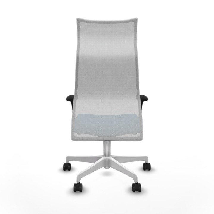 Albacete malla sincro malla blanca bali verde petroleo brazos 1D base blanca ruedas 65 mm nailon