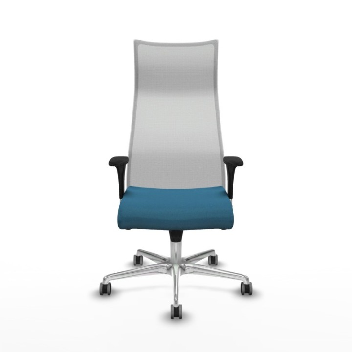 Albacete malla sincro malla blanca bali verde petroleo brazos 1D base aluminio ruedas 65mm engomadas