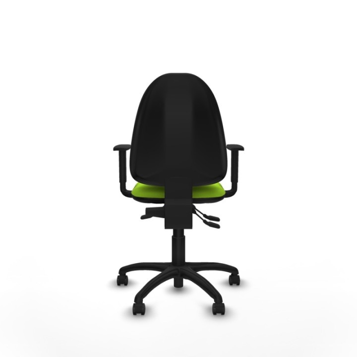 Aýna AS similpiel pistacho brazos 1D base poliamida ruedas engomadas 50mm