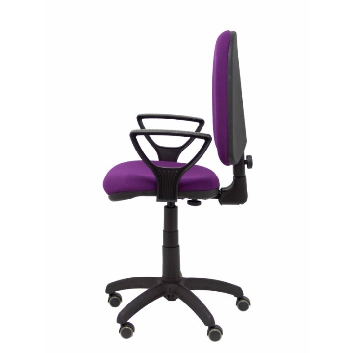 Silla Aýna bali morado brazos fijos ruedas de parqué