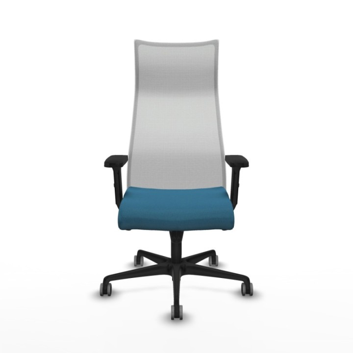 Albacete malla sincro malla blanca bali verde petroleo brazos 2D base nailon ruedas 65mm engomadas