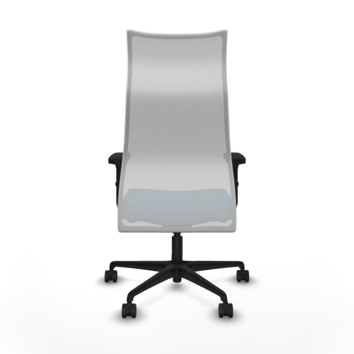 Albacete malla sincro malla blanca bali verde petroleo brazos 2D base nailon ruedas 65 mm nailon