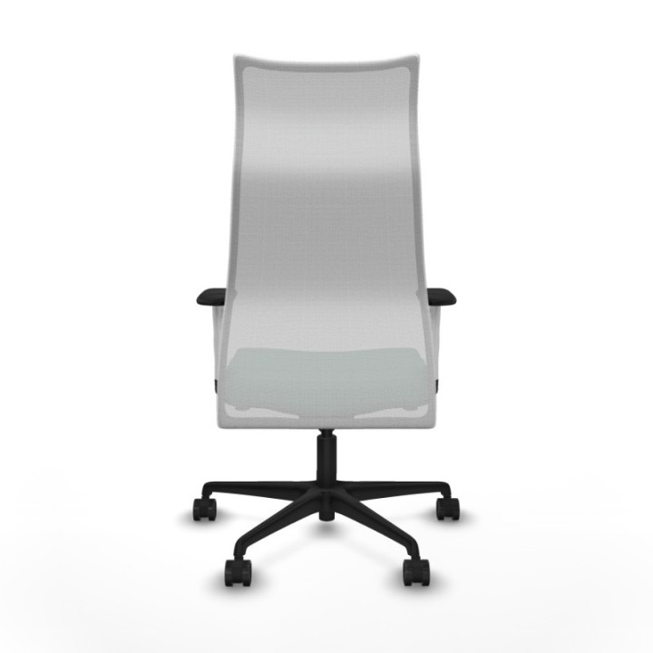 Albacete malla sincro malla blanca bali verde esmeralda brazos blancos base nailon ruedas 65 mm nailon