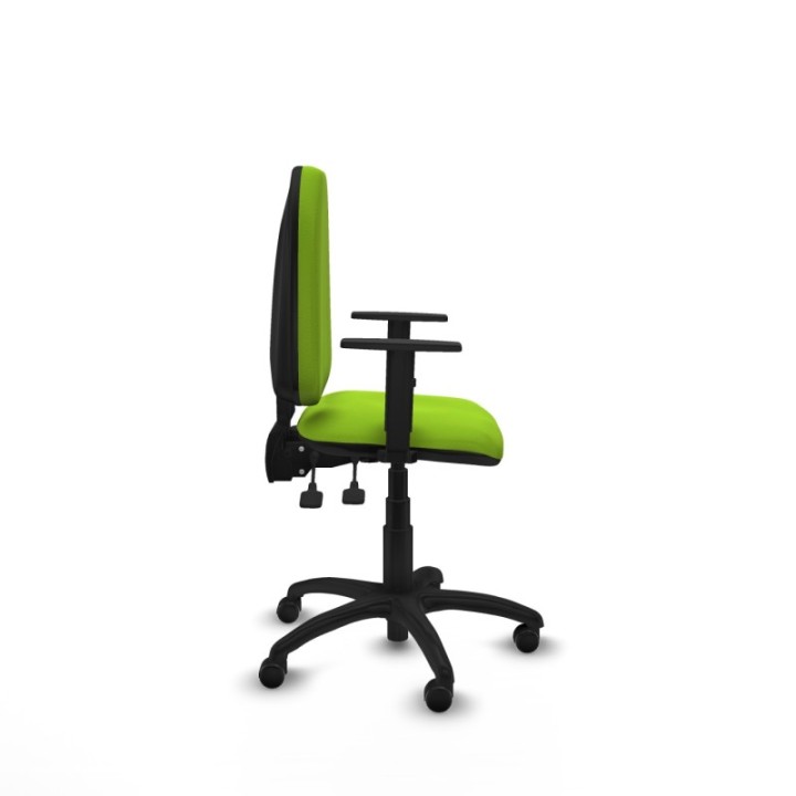 Aýna AS similpiel pistacho brazos 1D base poliamida ruedas engomadas 50mm