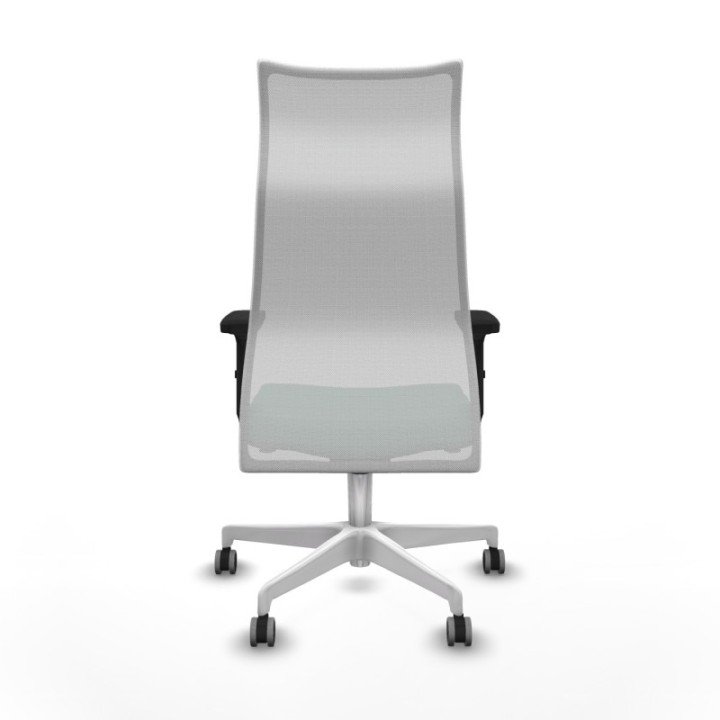 Albacete malla sincro malla blanca bali verde esmeralda brazos 2D base blanca ruedas 65mm engomadas