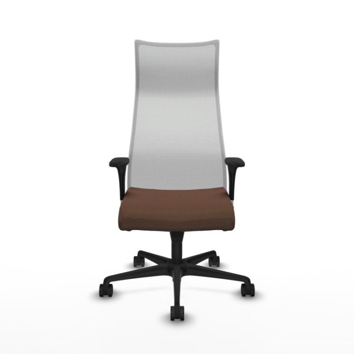 Albacete malla sincro malla blanca bali marrón oscuro brazos 1D base nailon ruedas 65 mm nailon