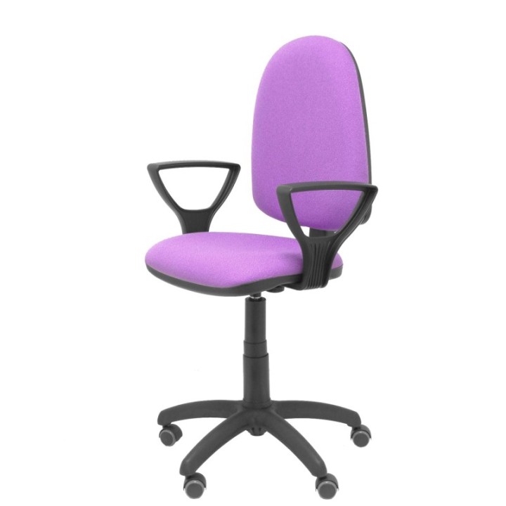 Silla Aýna bali lila brazos fijos ruedas de parqué