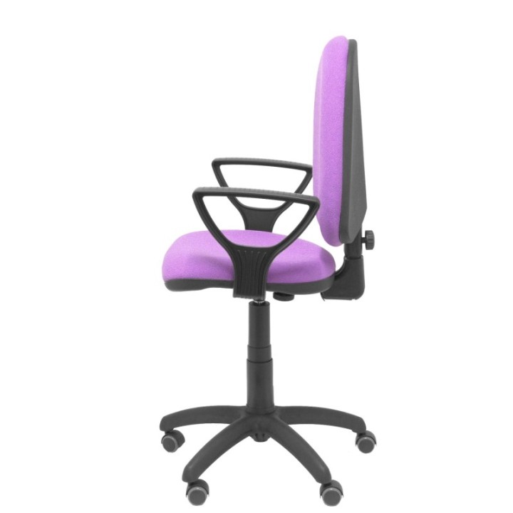 Silla Aýna bali lila brazos fijos ruedas de parqué