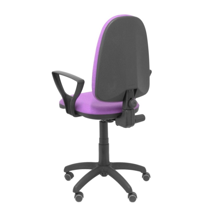 Silla Aýna bali lila brazos fijos ruedas de parqué