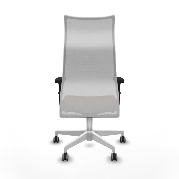 Albacete malla sincro malla blanca bali marrón oscuro brazos 2D base blanca ruedas 65mm engomadas