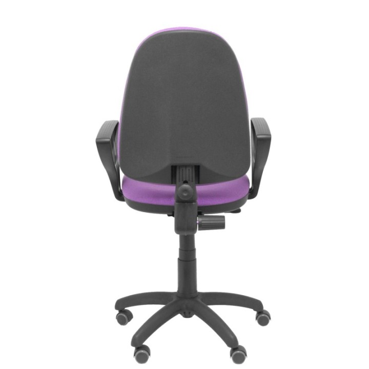 Silla Aýna bali lila brazos fijos ruedas de parqué