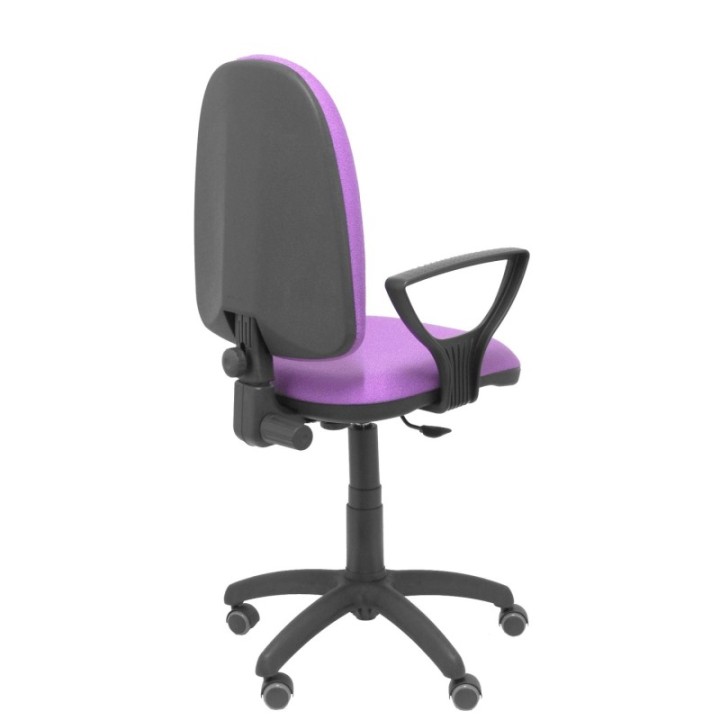 Silla Aýna bali lila brazos fijos ruedas de parqué