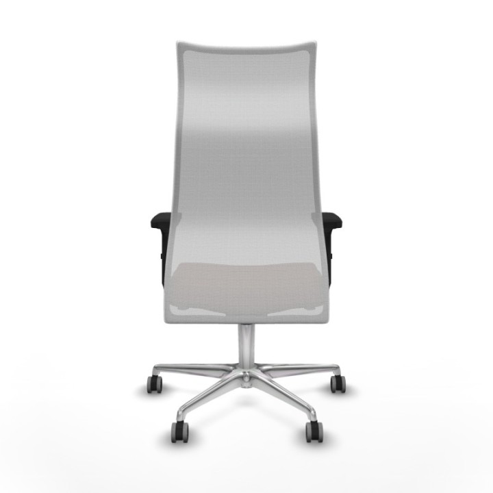 Albacete malla sincro malla blanca bali marrón oscuro brazos 2D base aluminio ruedas 65mm engomadas