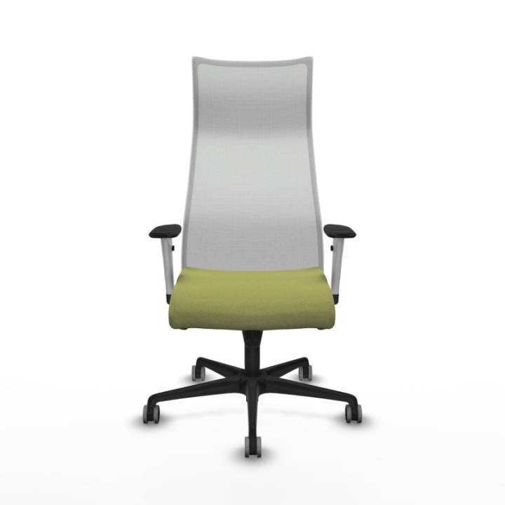 Albacete malla sincro malla blanca bali verde oliva brazos blancos base nailon ruedas 65mm engomadas