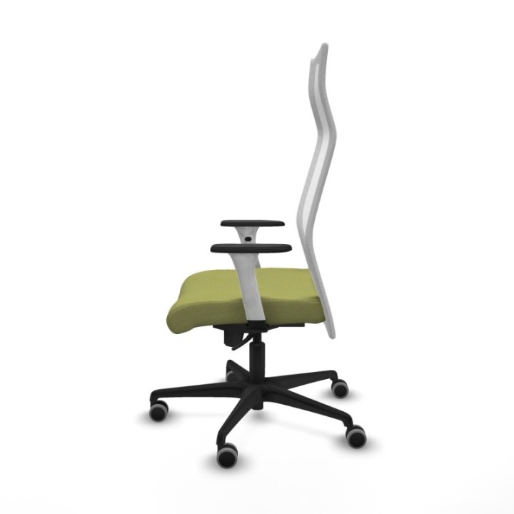 Albacete malla sincro malla blanca bali verde oliva brazos blancos base nailon ruedas 65mm engomadas