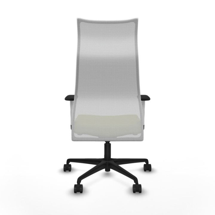 Albacete malla sincro malla blanca bali verde oliva brazos blancos base nailon ruedas 65 mm nailon