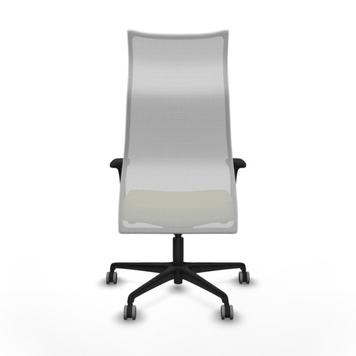 Albacete malla sincro malla blanca bali verde oliva brazos 1D base nailon ruedas 65mm engomadas