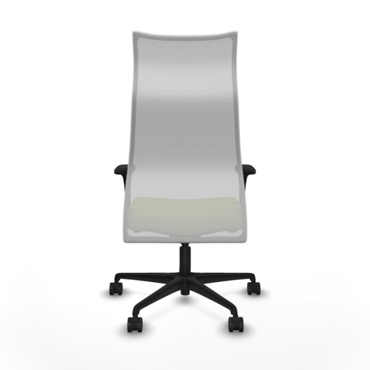 Albacete malla sincro malla blanca bali verde oliva brazos 1D base nailon ruedas 65 mm nailon