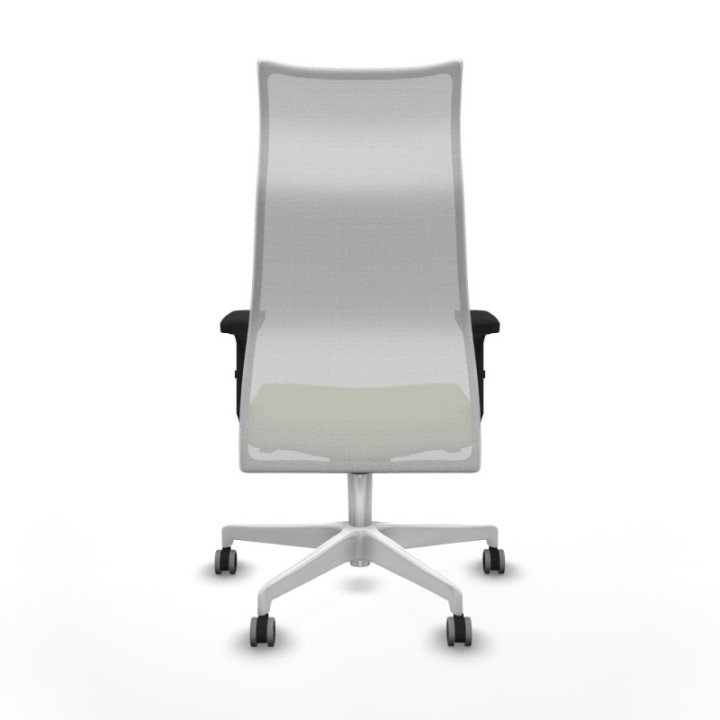 Albacete malla sincro malla blanca bali verde oliva brazos 2D base blanca ruedas 65mm engomadas