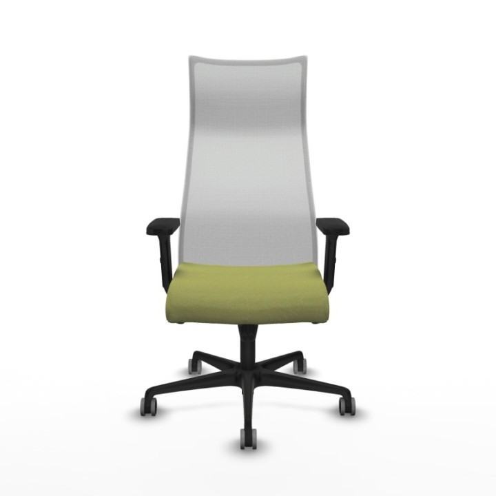 Albacete malla sincro malla blanca bali verde oliva brazos 2D base nailon ruedas 65mm engomadas