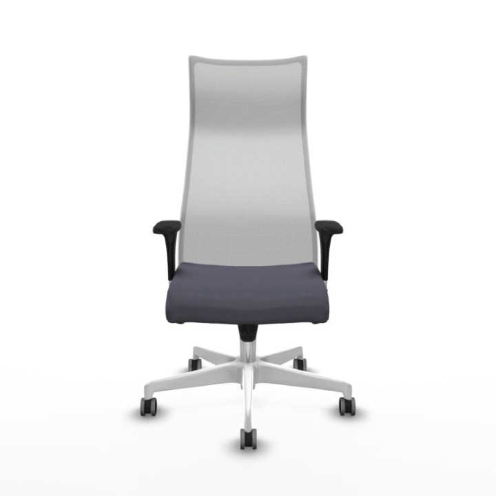 Albacete malla sincro malla blanca bali gris oscuro brazos 1D base blanca ruedas 65mm engomadas