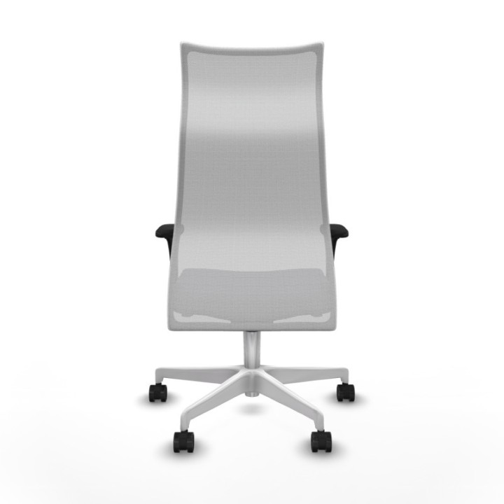 Albacete malla sincro malla blanca bali gris oscuro brazos 1D base blanca ruedas 65 mm nailon