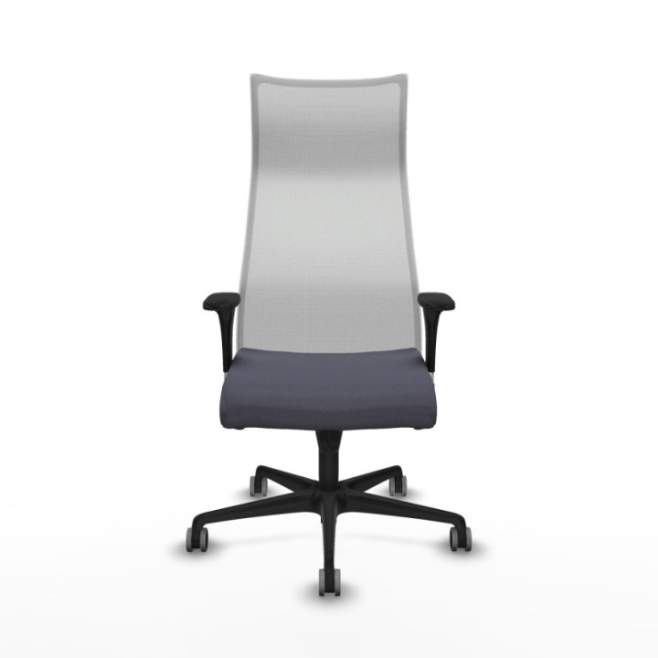 Albacete malla sincro malla blanca bali gris oscuro brazos 1D base nailon ruedas 65mm engomadas