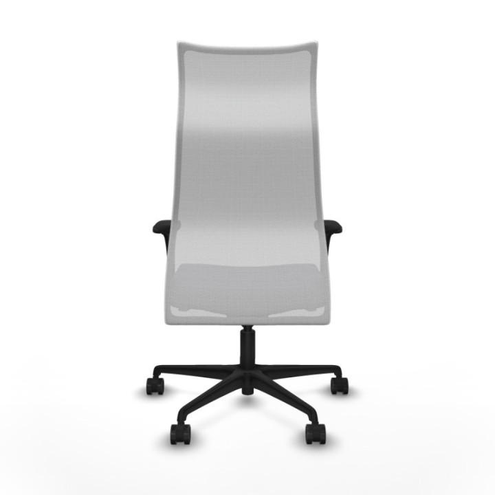 Albacete malla sincro malla blanca bali gris oscuro brazos 1D base nailon ruedas 65 mm nailon