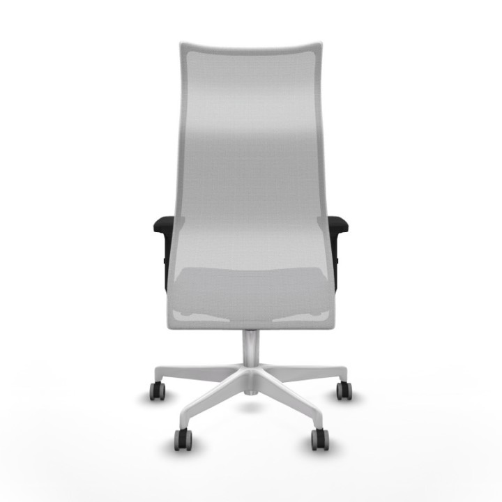 Albacete malla sincro malla blanca bali gris oscuro brazos 2D base blanca ruedas 65mm engomadas