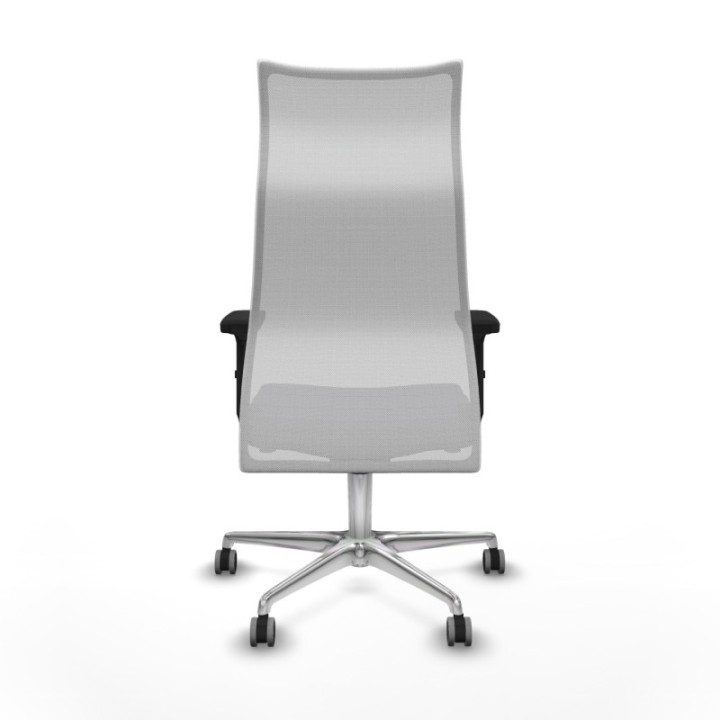 Albacete malla sincro malla blanca bali gris oscuro brazos 2D base aluminio ruedas 65mm engomadas