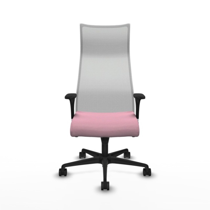 Albacete malla sincro malla blanca bali rosa brazos 1D base nailon ruedas 65 mm nailon