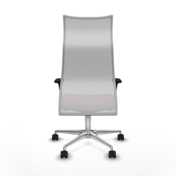 Albacete malla sincro malla blanca bali rosa brazos 1D base aluminio ruedas 65 mm nailon