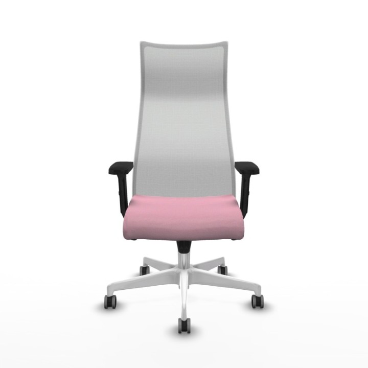 Albacete malla sincro malla blanca bali rosa brazos 2D base blanca ruedas 65mm engomadas