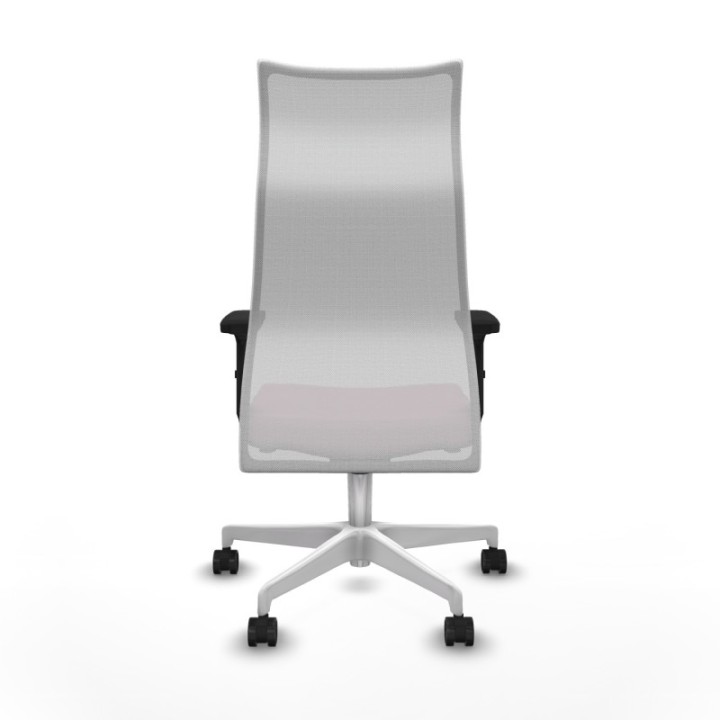 Albacete malla sincro malla blanca bali rosa brazos 2D base blanca ruedas 65 mm nailon