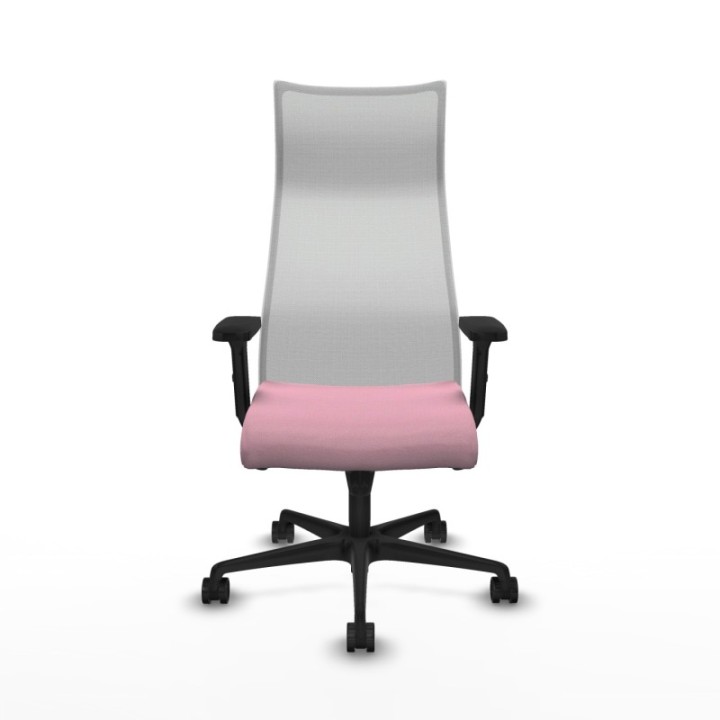 Albacete malla sincro malla blanca bali rosa brazos 2D base nailon ruedas 65 mm nailon