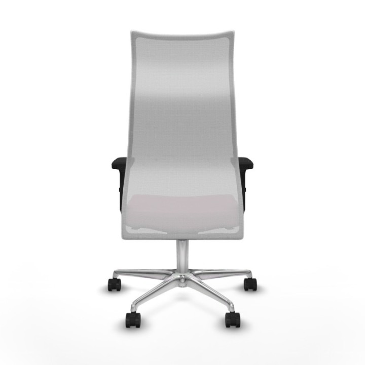 Albacete malla sincro malla blanca bali rosa brazos 2D base aluminio ruedas 65 mm nailon