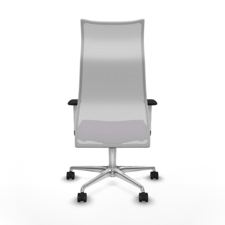 Albacete malla sincro malla blanca bali morado brazos blancos base aluminio ruedas 65 mm nailon