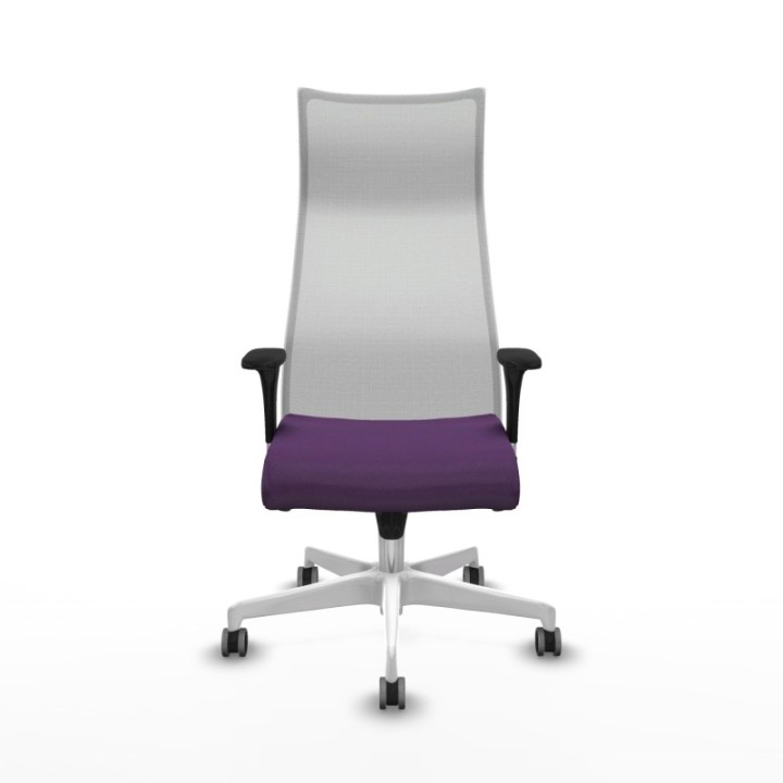 Albacete malla sincro malla blanca bali morado brazos 1D base blanca ruedas 65mm engomadas