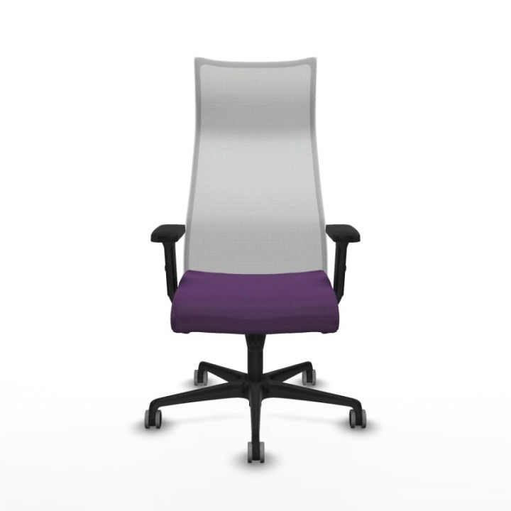 Albacete malla sincro malla blanca bali morado brazos 2D base nailon ruedas 65mm engomadas