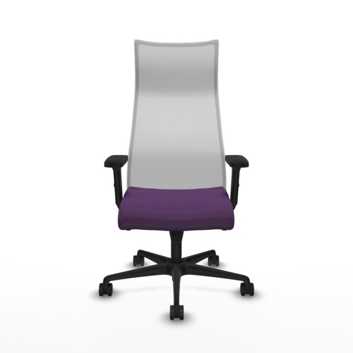 Albacete malla sincro malla blanca bali morado brazos 2D base nailon ruedas 65 mm nailon