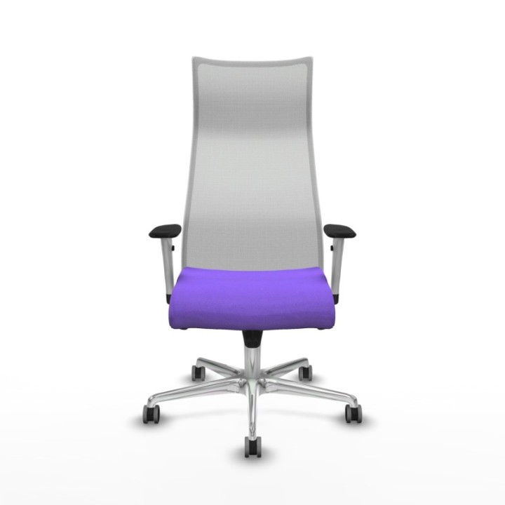 Albacete malla sincro malla blanca bali lila brazos blancos base aluminio ruedas 65mm engomadas